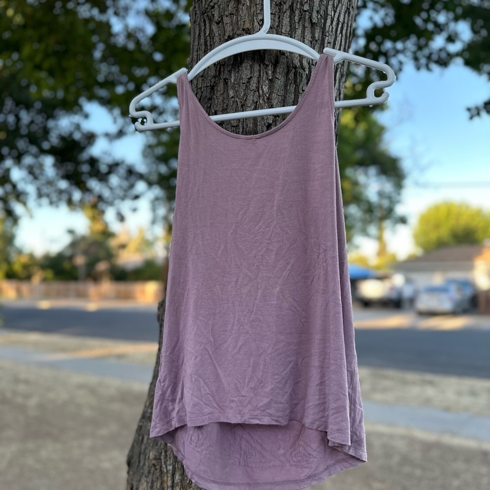 LC Lauren Conrad Mauve Embellished Tank Top - Picture 7 of 7
